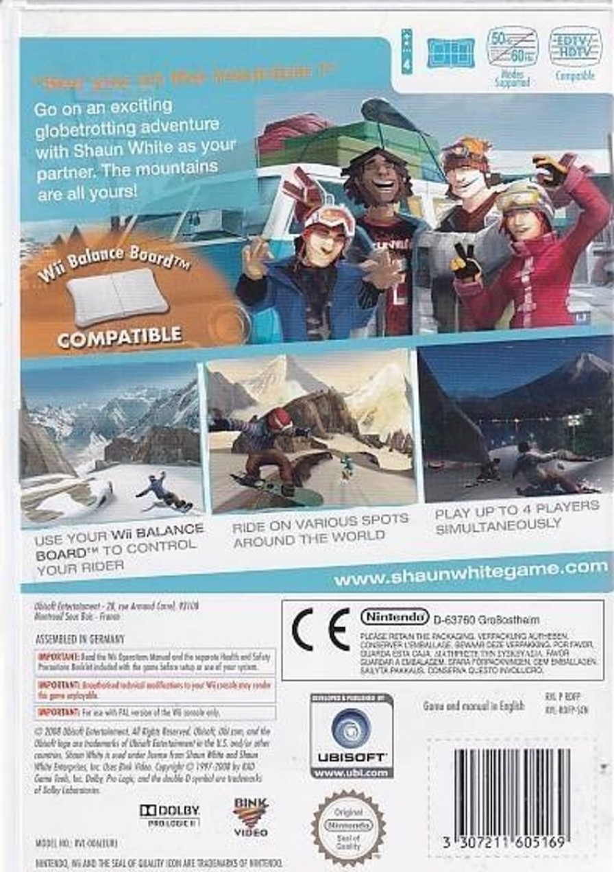 Retro Spillekonsoller EPIC PANDA Nintendo Wii Spil | Shaun White Snowboarding Road Trip - Wii (B Grade) (Genbrug)