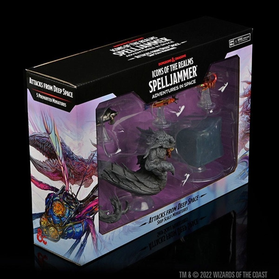 Rollespil EPIC PANDA Dungeons & Dragons 5E | Dnd - Attacks From Deep Space - Ship Scale Miniatures - Spelljammer - Icons Of The Realms Premium Dnd Figur