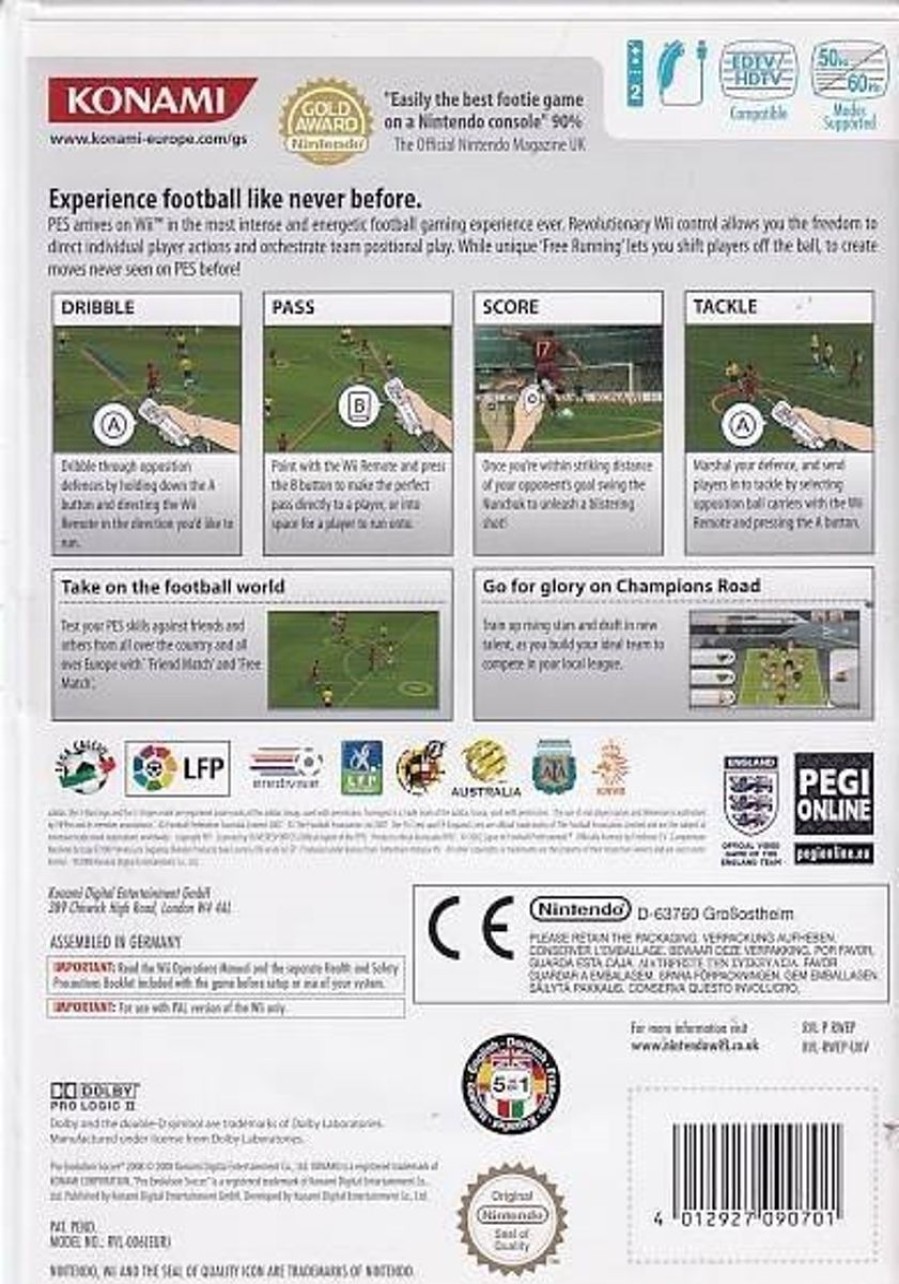 Retro Spillekonsoller EPIC PANDA Nintendo Wii Spil | Pro Evolution Soccer 2008 - Nintendo Wii - (B Grade) (Genbrug)