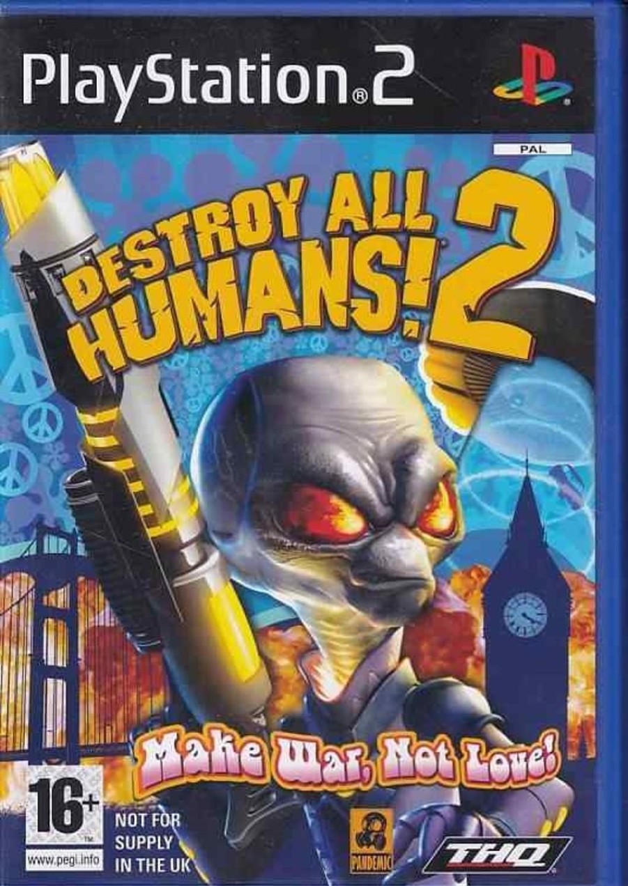 Retro Spillekonsoller EPIC PANDA Playstation 2 Ps2 Spil | Destroy All Humans 2 - Ps2 (B Grade) (Genbrug)