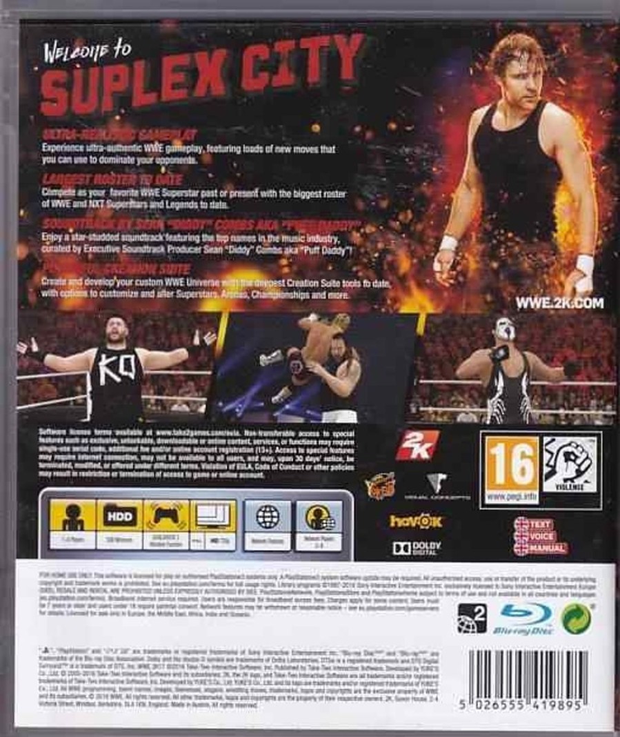 Retro Spillekonsoller EPIC PANDA Playstation 3 Ps3 Spil | Wwe 2K17 - Ps3 (B Grade) (Genbrug)