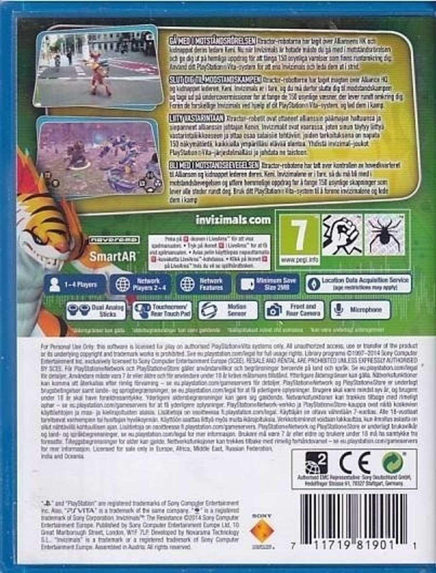 Retro Spillekonsoller EPIC PANDA Playstation Vita Spil | Invizimals The Resistence - Uden Manual - Ps Vita (A Grade) (Genbrug)