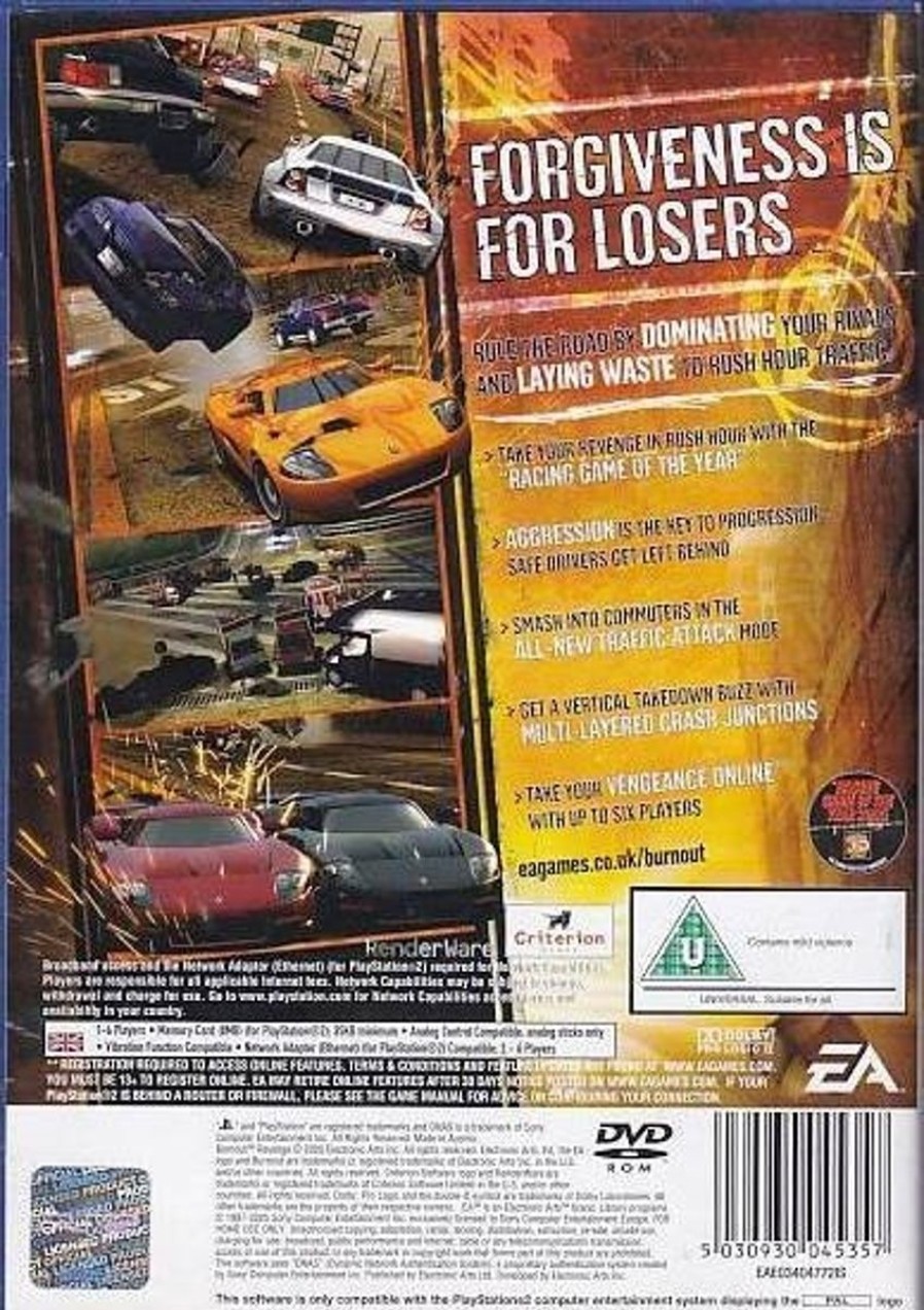 Retro Spillekonsoller EPIC PANDA Playstation 2 Ps2 Spil | Burnout Revenge - Ps2 (B Grade) (Genbrug)