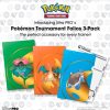 Tcg Kortspil EPIC PANDA Kortspil Plastlommer Sleeves | Pokemon Tournament Folios 3-Pack - Charizard Blastoise Venusaur - A4 Pokemon Plastlommer