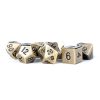 Rollespil EPIC PANDA Rollespilsterninger | Antique Gold Metal Dice Set - Rollespilsterninger - Metallic Dice Games