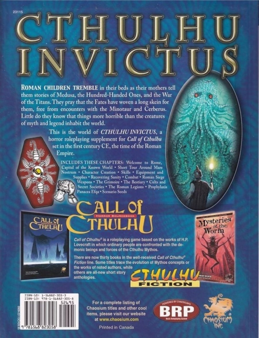 Rollespil EPIC PANDA Call Of Cthulhu | Call Of Cthulhu - 6Th Edition - Cthulhu Invictus (B-Grade) (Genbrug)