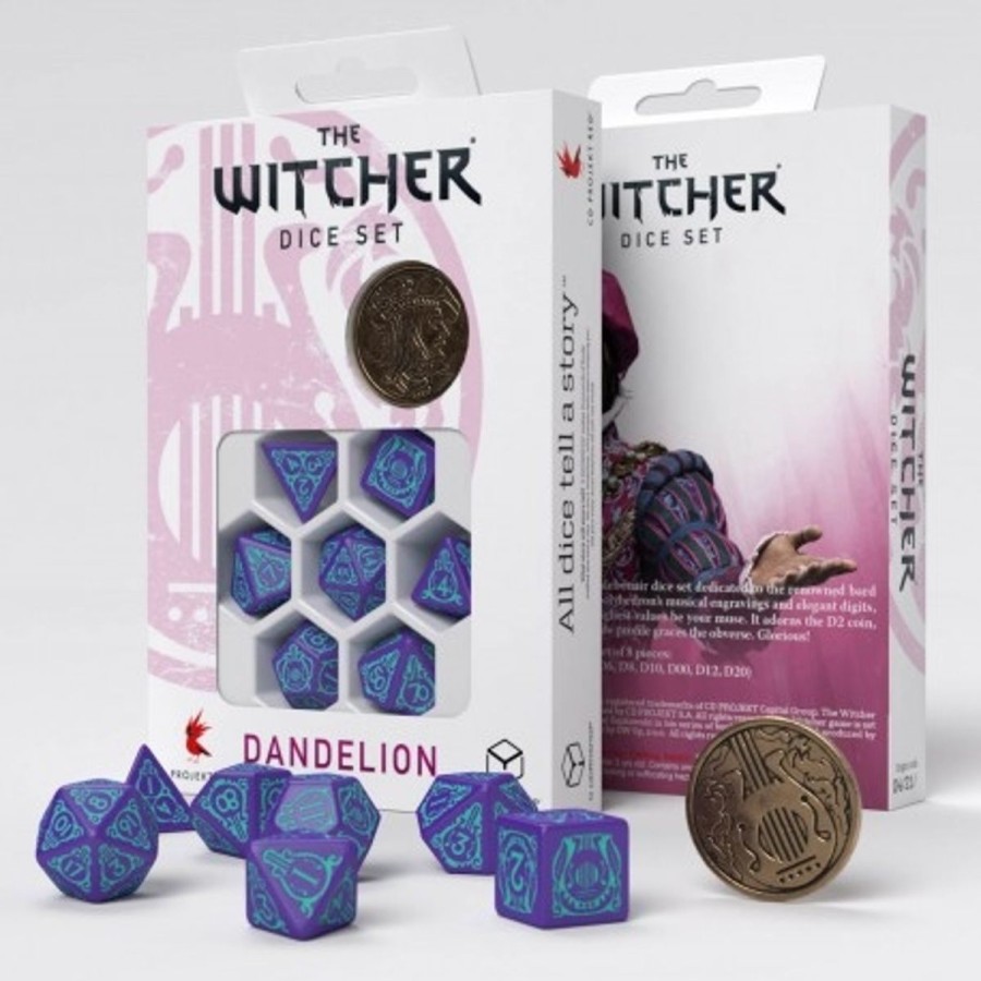 Rollespil EPIC PANDA Rollespilsterninger | Dandelion Half A Century Of Poetry The Witcher Dice Set - Rollespilsterninger - Q-Workshop