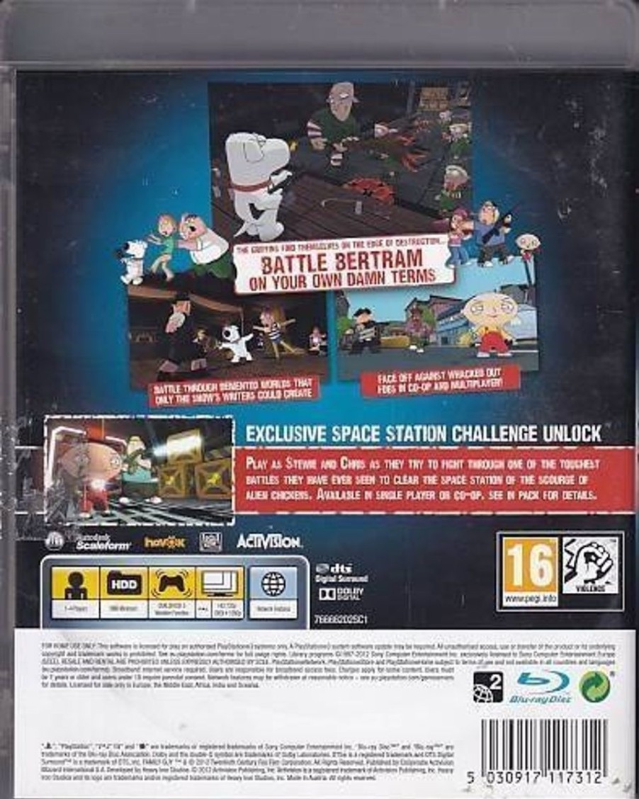 Retro Spillekonsoller EPIC PANDA Playstation 3 Ps3 Spil | Family Guy Back To The Multiverse - Ps3 (B Grade) (Genbrug)