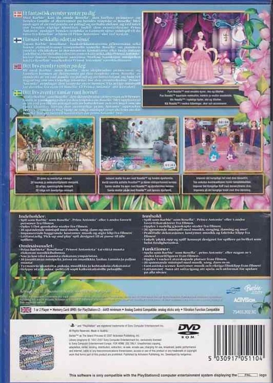 Retro Spillekonsoller EPIC PANDA Playstation 2 Ps2 Spil | Barbie As The Island Princess - Ps2 (B Grade) (Genbrug)