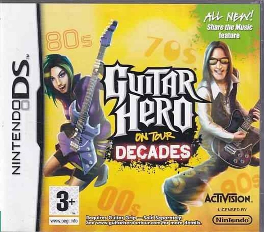 Retro Spillekonsoller EPIC PANDA Nintendo Ds Spil | Guitar Hero On Tour Decades - Nintendo Ds (A Grade) (Genbrug)