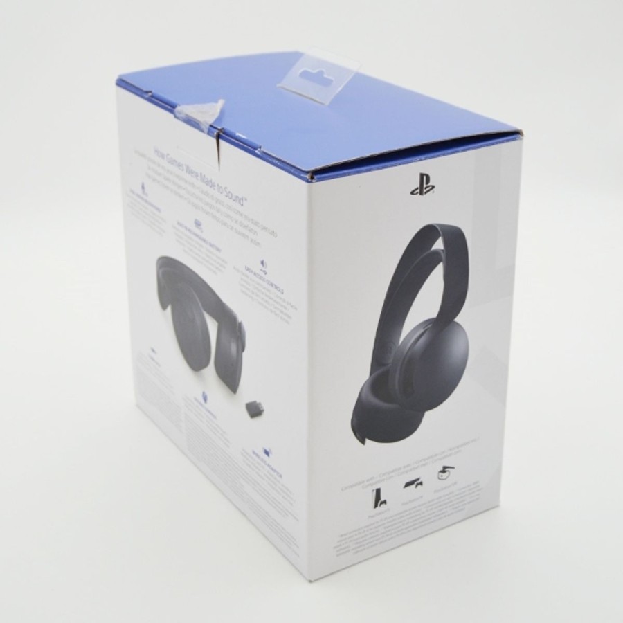 Retro Spillekonsoller EPIC PANDA Playstation 5 Ps5 Tilbehor | Ps5 Pulse 3D Wireless Headset - Sort - Komplet I Aeske - Ps4/Ps5 Tilbehor (A Grade) (Genbrug)