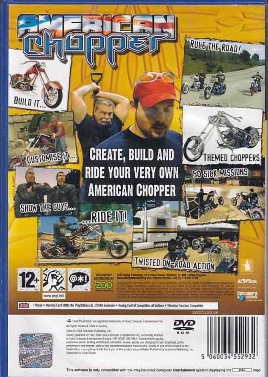 Retro Spillekonsoller EPIC PANDA Playstation 2 Ps2 Spil | American Chopper - Ps2 (B Grade) (Genbrug)