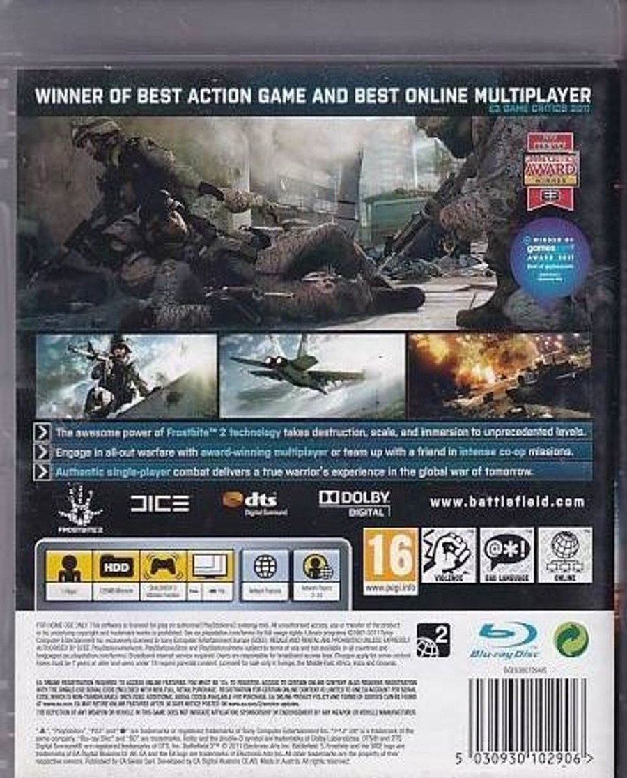 Retro Spillekonsoller EPIC PANDA Playstation 3 Ps3 Spil | Battlefield 3 - Ps3 (B Grade) (Genbrug)