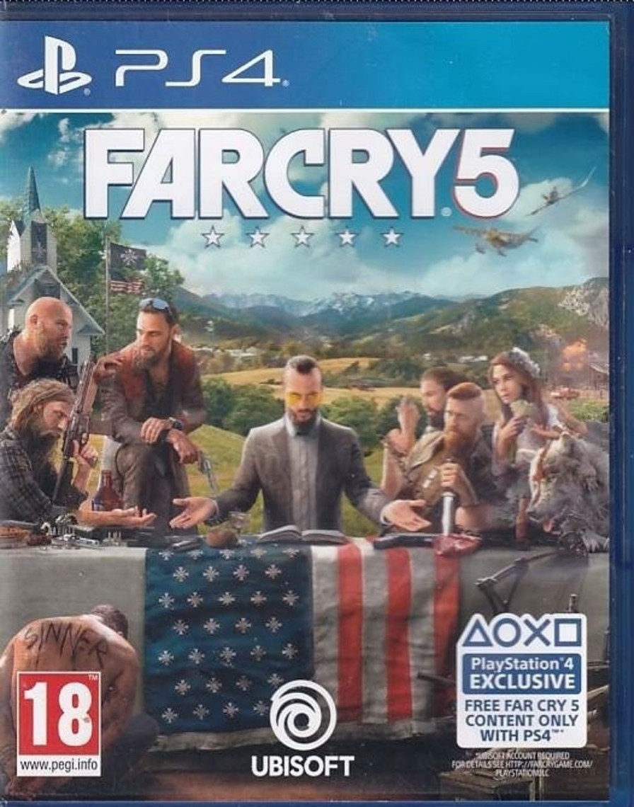 Retro Spillekonsoller EPIC PANDA Playstation 4 Ps4 Spil | Farcry 5 - Ps4Spil (A Grade) (Genbrug)