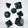 Rollespil EPIC PANDA Rollespilsterninger | Galactic Black And Blue Dice Set - Rollespilsterninger - Q-Workshop