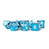 Rollespil EPIC PANDA Rollespilsterninger | Blue Metal Dice Set - Rollepilsterninger - Metallic Dice Games