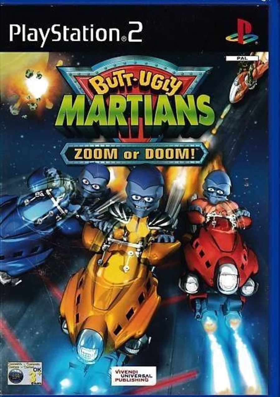 Retro Spillekonsoller EPIC PANDA Playstation 2 Ps2 Spil | Butt-Ugly Martians Zoom Or Doom - Ps2 (B Grade) (Genbrug)