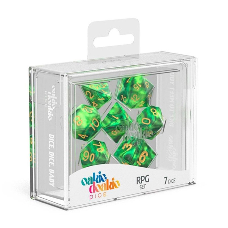 Rollespil EPIC PANDA Rollespilsterninger | Jungle Gemidice Dice Set - Rollespilsterninger - Oakie Doakie Dice