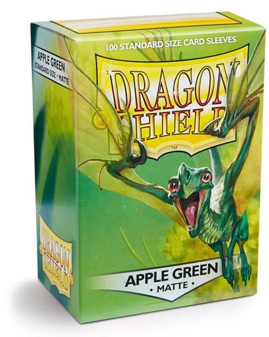 Tcg Kortspil EPIC PANDA Kortspil Plastlommer Sleeves | Dragon Shield - Matte Apple Green Sleeves - Standard Sleeves (100 Stk) - Plastiklommer