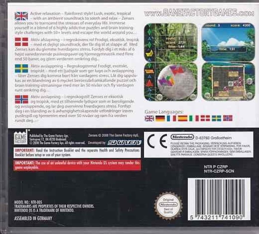 Retro Spillekonsoller EPIC PANDA Nintendo Ds Spil | Zenses Rainforest - Nintendo Ds (A Grade) (Genbrug)