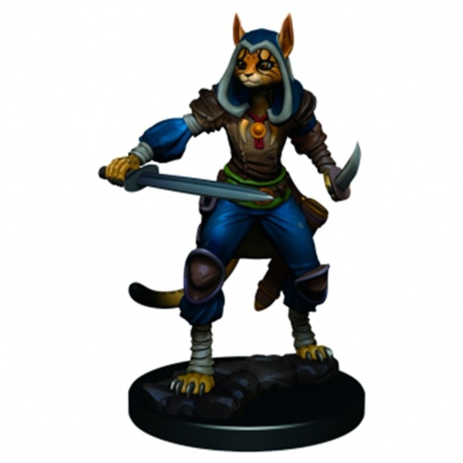 Rollespil EPIC PANDA D&D 5E Rollespilsfigurer | Dnd - Tabaxi Rogue Female - Icons Of The Realms Premium Dnd Figur