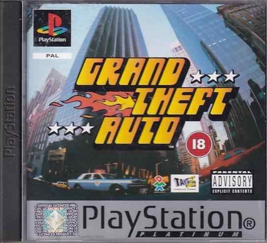 Retro Spillekonsoller EPIC PANDA Playstation 1 Ps1&Psx Spil | Grand Theft Auto - Platinum - Med Plakat - Ps1 (B Grade) (Genbrug)