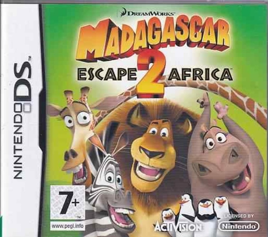 Retro Spillekonsoller EPIC PANDA Nintendo Ds Spil | Madagascar Escape 2 Africa - Nintendo Ds (A Grade) (Genbrug)