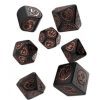 Rollespil EPIC PANDA Rollespilsterninger | Dragons Rpg Dice Set Black And Copper - Rollespilsterninger - Q-Workshop