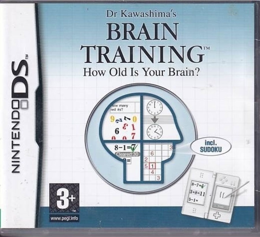 Retro Spillekonsoller EPIC PANDA Nintendo Ds Spil | Dr Kawashimas Brain Training - How Old Is Your Brain - Nintendo Ds (B Grade) (Genbrug)