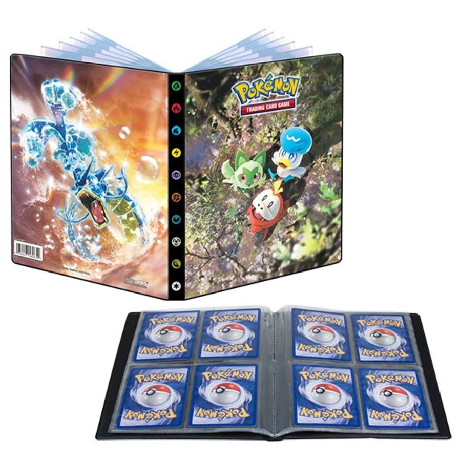 Tcg Kortspil EPIC PANDA Pokemon Tilbehor Samlemapper | 4-Pocket - Sprigatito Quaxly Fuecoco Gyarados - A5 Pokemon Mappe