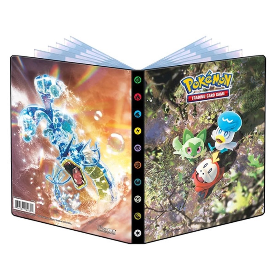 Tcg Kortspil EPIC PANDA Pokemon Tilbehor Samlemapper | 4-Pocket - Sprigatito Quaxly Fuecoco Gyarados - A5 Pokemon Mappe