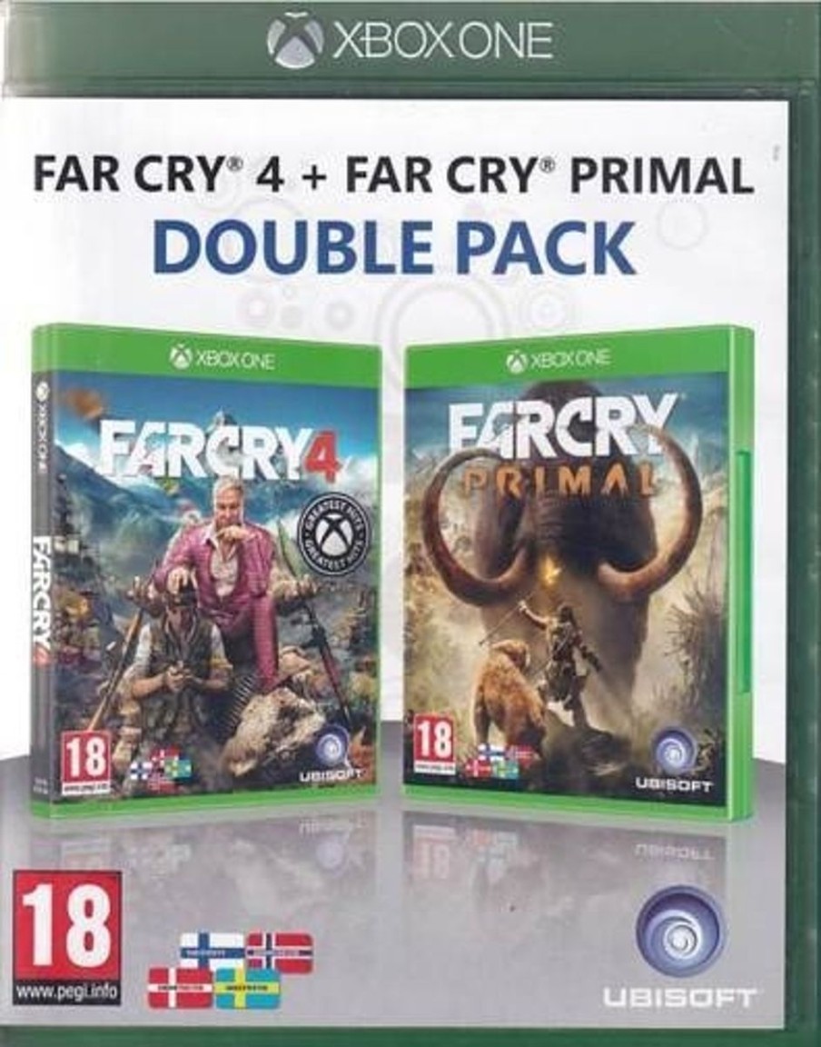 Retro Spillekonsoller EPIC PANDA Xbox One Spil | Far Cry 4 + Far Cry Primal - Double Pack - Xbox One Spil (B-Grade) (Genbrug)