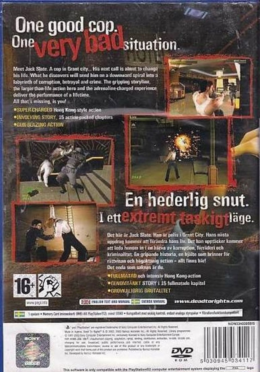 Retro Spillekonsoller EPIC PANDA Playstation 2 Ps2 Spil | Dead To Rights - Ps2 (B Grade) (Genbrug)