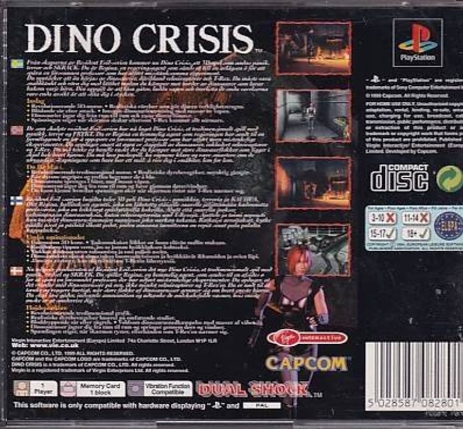 Retro Spillekonsoller EPIC PANDA Playstation 1 Ps1&Psx Spil | Dino Crisis - Playstation 1 (A Grade) (Genbrug)