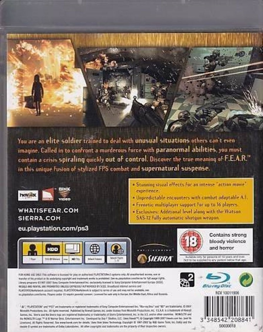 Retro Spillekonsoller EPIC PANDA Playstation 3 Ps3 Spil | Fear First Encounter Assault Recon - Ps3 (B Grade) (Genbrug)