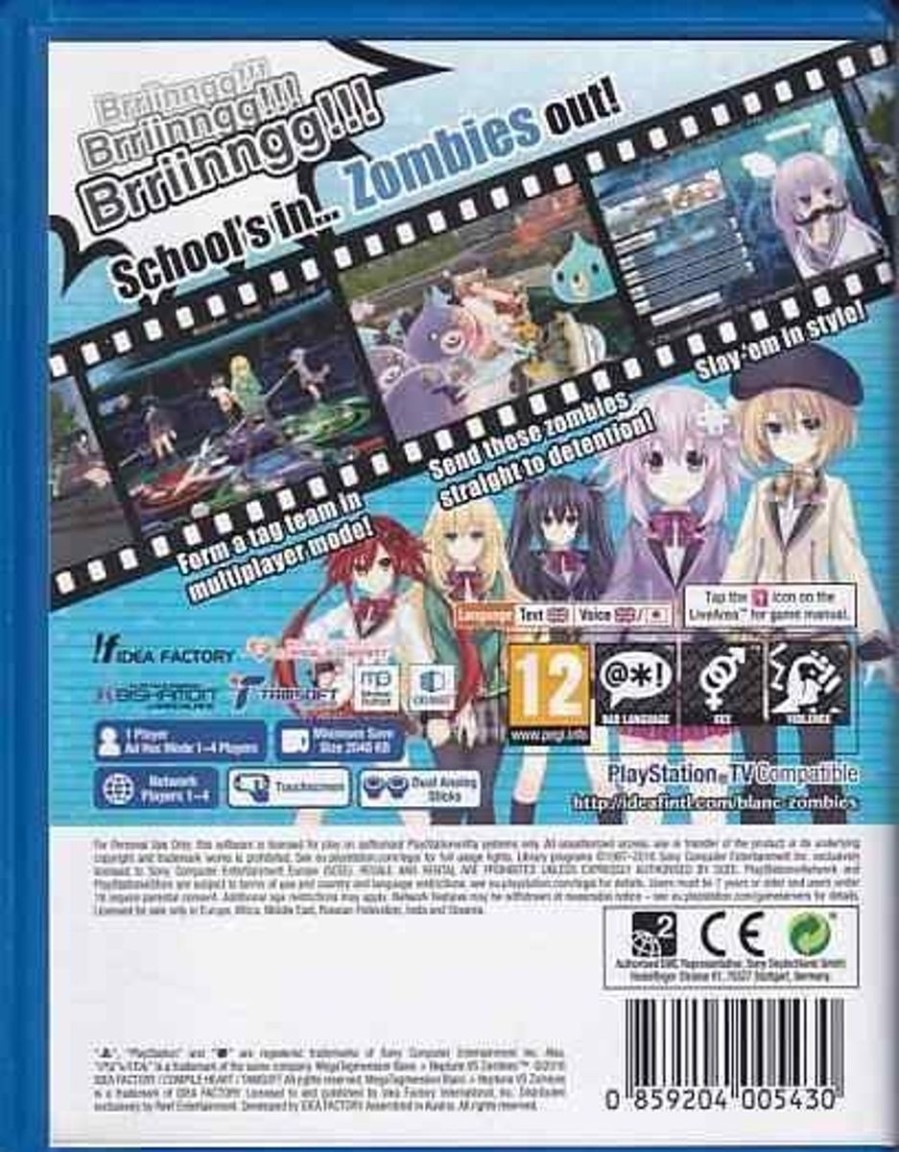 Retro Spillekonsoller EPIC PANDA Playstation Vita Spil | Megatagmension Blanc Vs Zombies And Neptune - Psvita (B Grade) (Genbrug)