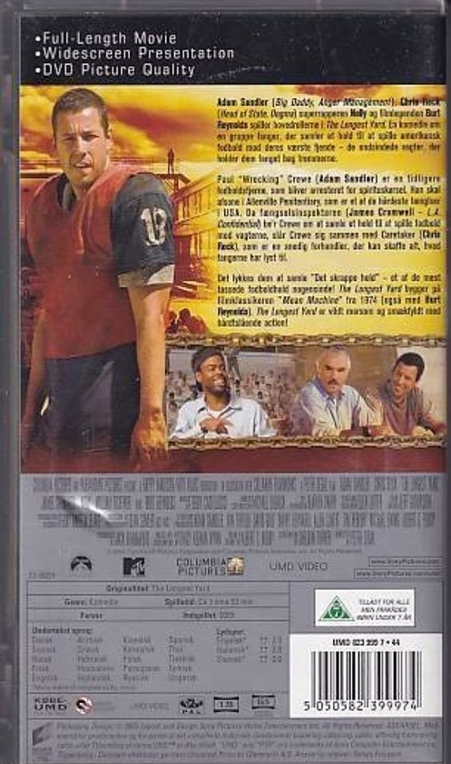 Retro Spillekonsoller EPIC PANDA Playstation Portable Film Umd | The Longest Yard - Psp Umd Film (B Grade) (Genbrug)