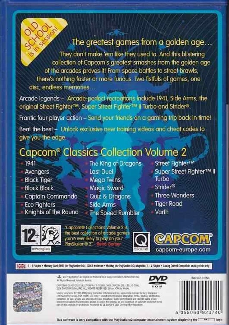 Retro Spillekonsoller EPIC PANDA Playstation 2 Ps2 Spil | Capcom Classics Collection Vol. 2 - Ps2 (B Grade) (Genbrug)