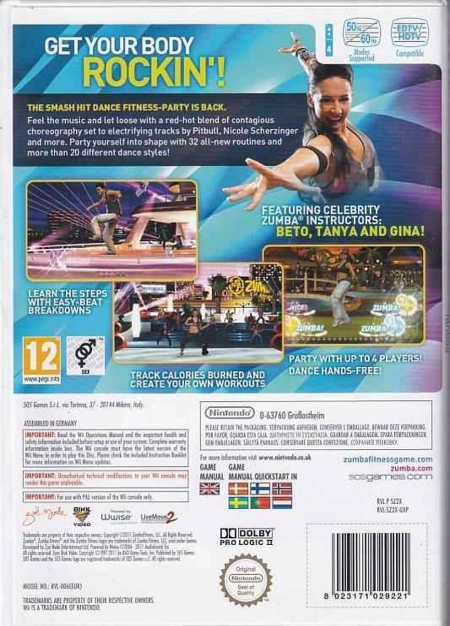 Retro Spillekonsoller EPIC PANDA Nintendo Wii Spil | Zumba Fitness 2 - Nintendo Wii (B Grade) (Genbrug)