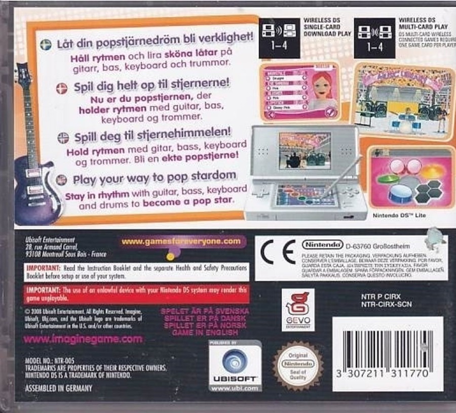 Retro Spillekonsoller EPIC PANDA Nintendo Ds Spil | Imagine - Girl Band - Nintendo Ds (B Grade) (Genbrug)