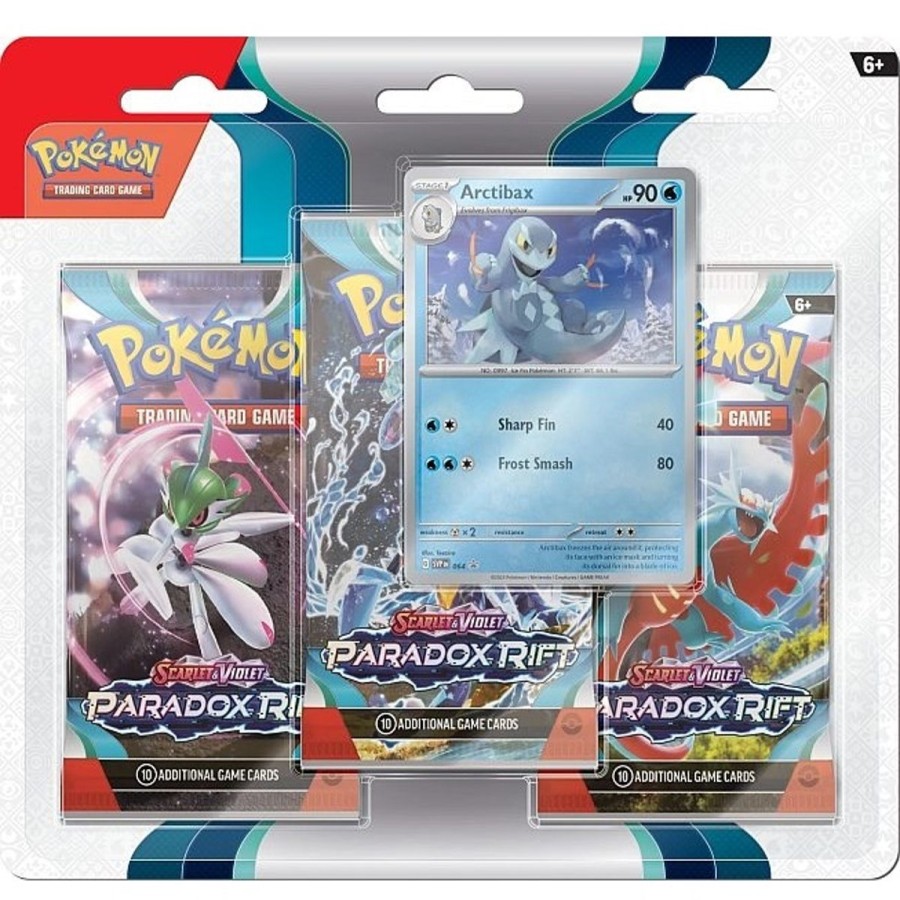 Tcg Kortspil EPIC PANDA Pokemon Serie Scarlet & Violet 4 Paradox Rift | Paradox Rift - 3-Pack Blister - Arctibax - Pokemon Kort