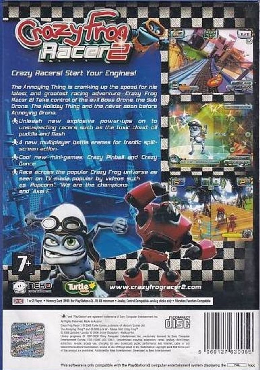 Retro Spillekonsoller EPIC PANDA Playstation 2 Ps2 Spil | Crazy Frog Racer 2 - Ps2 (B Grade) (Genbrug)