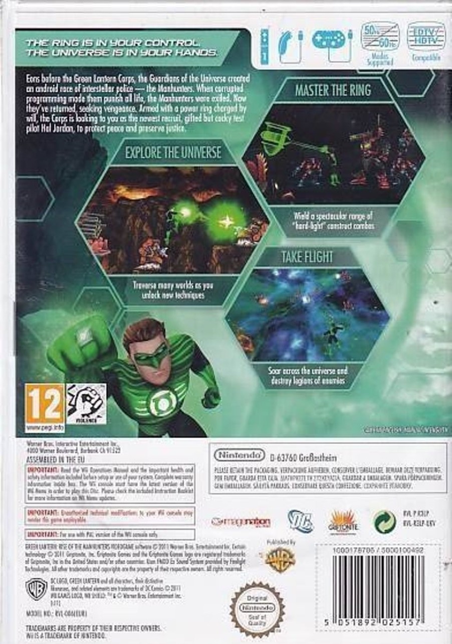 Retro Spillekonsoller EPIC PANDA Nintendo Wii Spil | Green Lantern Rise Of The Manhunters - Nintendo Wii (B Grade) (Genbrug)