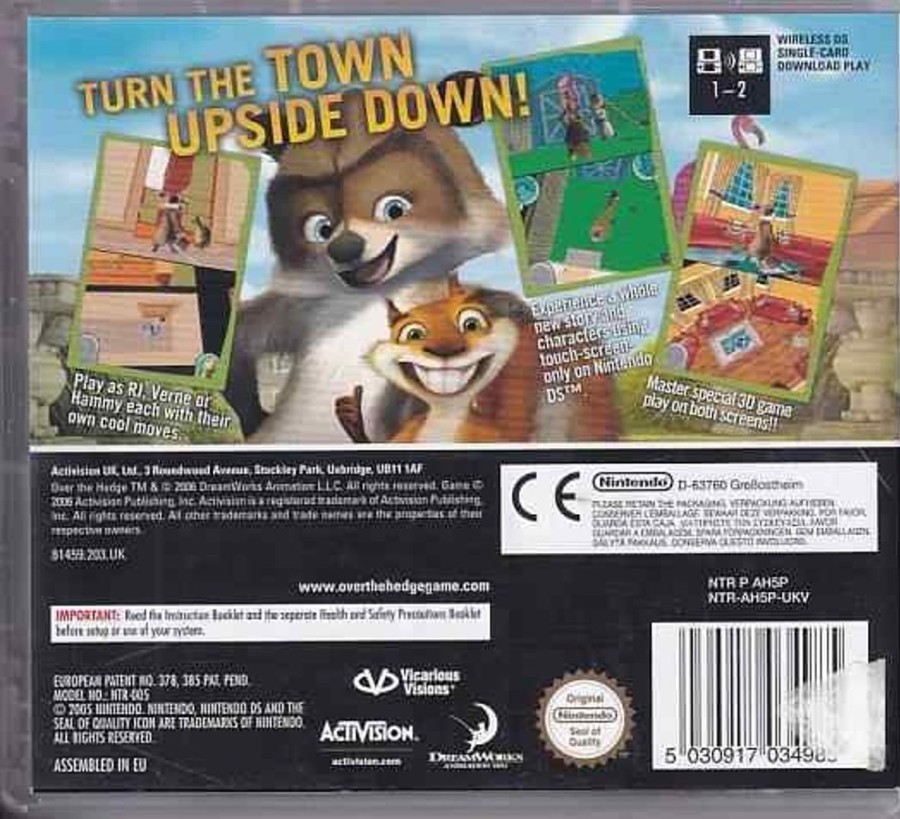 Retro Spillekonsoller EPIC PANDA Nintendo Ds Spil | Dreamworks Over The Hedge - Nintendo Ds (A Grade) (Genbrug)