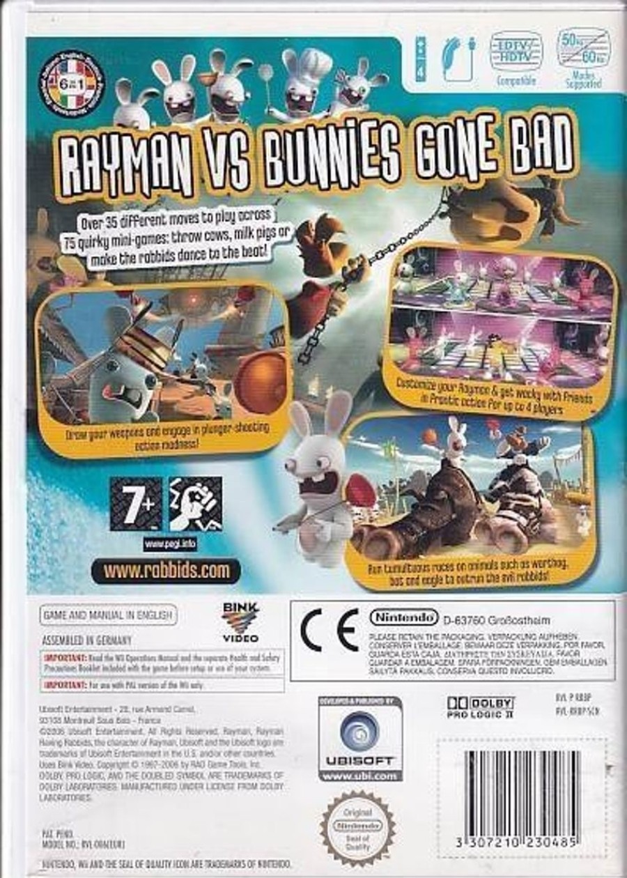 Retro Spillekonsoller EPIC PANDA Nintendo Wii Spil | Rayman Raving Rabbids - Nintendo Wii (B Grade) (Genbrug)