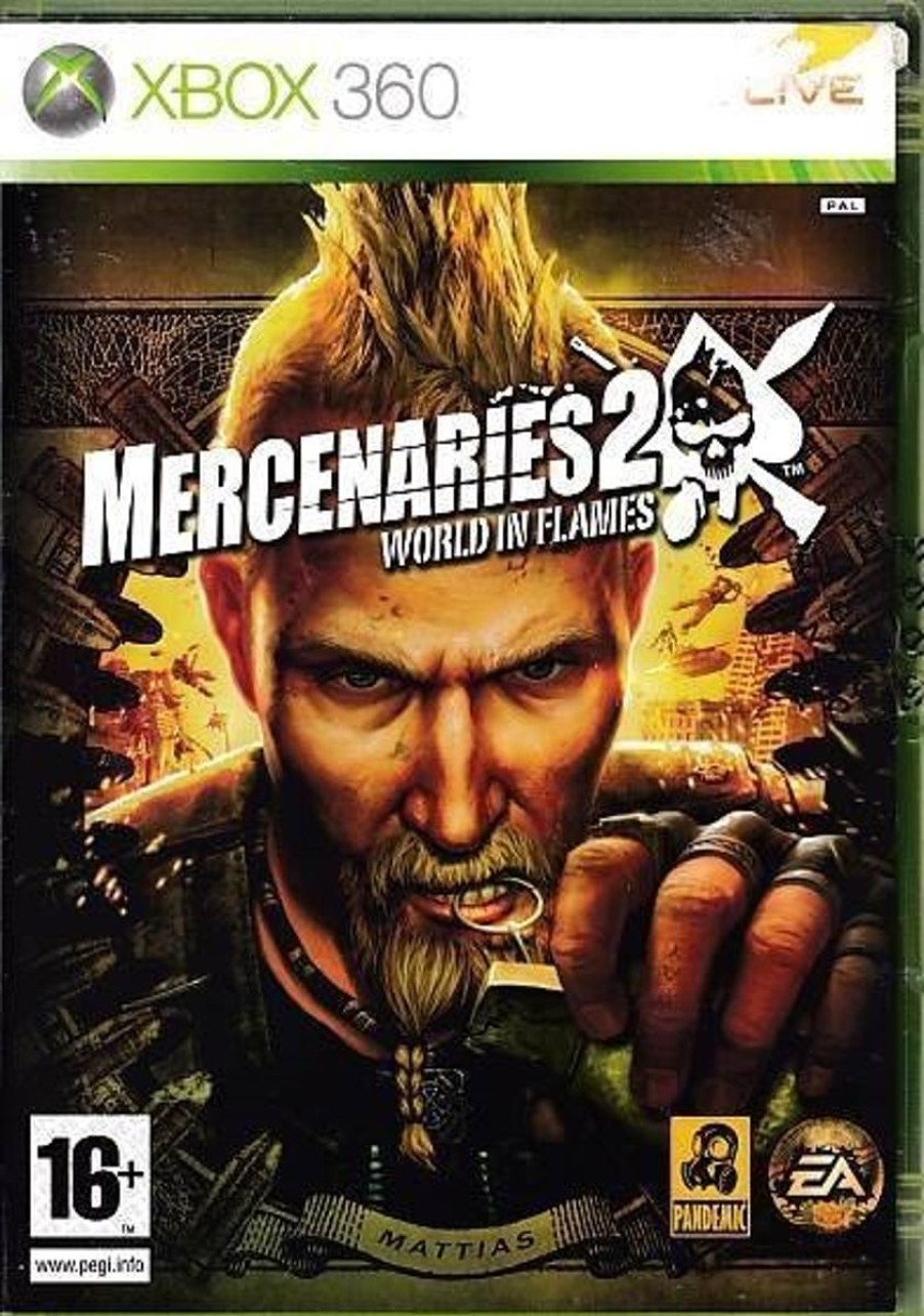 Retro Spillekonsoller EPIC PANDA Xbox 360 Spil | Mercenaries 2 World In Flames - Xbox Live - Xbox 360 (B Grade) (Genbrug)