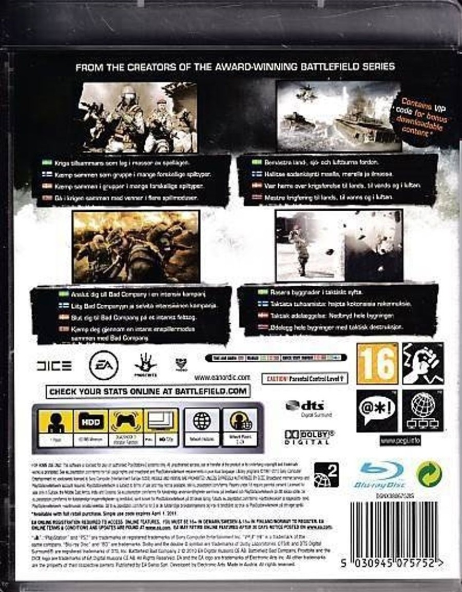 Retro Spillekonsoller EPIC PANDA Playstation 3 Ps3 Spil | Battlefield Bad Company 2 - Ps3 (B Grade) (Genbrug)