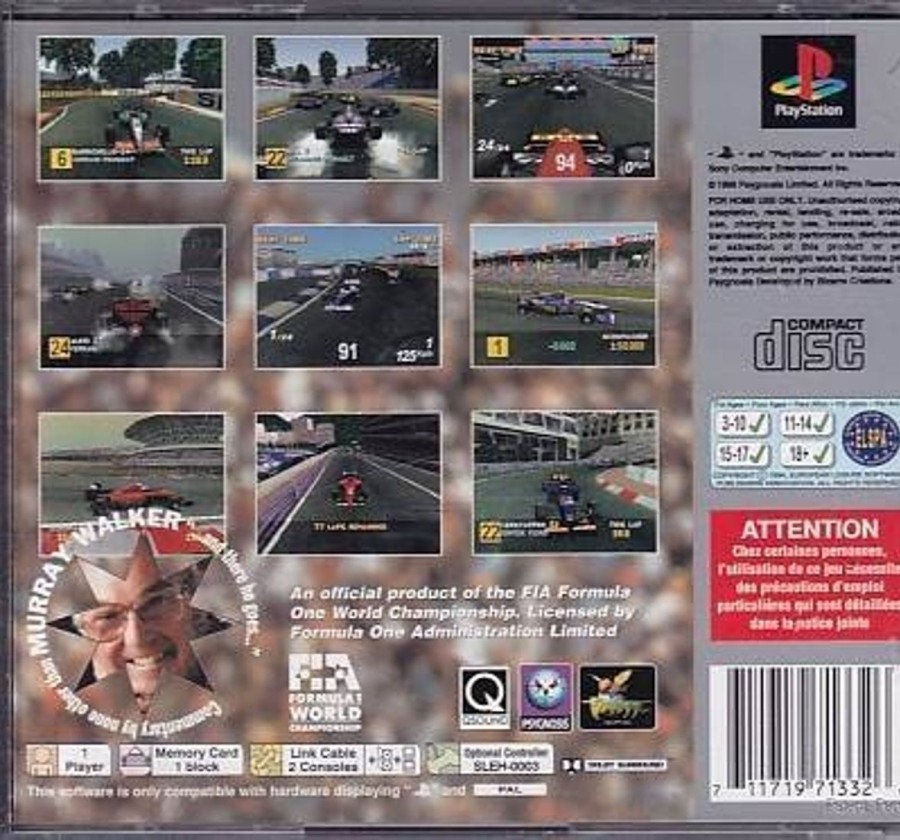 Retro Spillekonsoller EPIC PANDA Playstation 1 Ps1&Psx Spil | Formula One - Platinum - Ps1 (B Grade) (Genbrug)