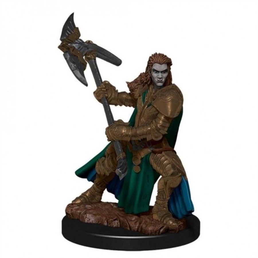 Rollespil EPIC PANDA D&D 5E Rollespilsfigurer | Dnd - Orc Fighter Female - Icons Of The Realms Premium Dnd Figur