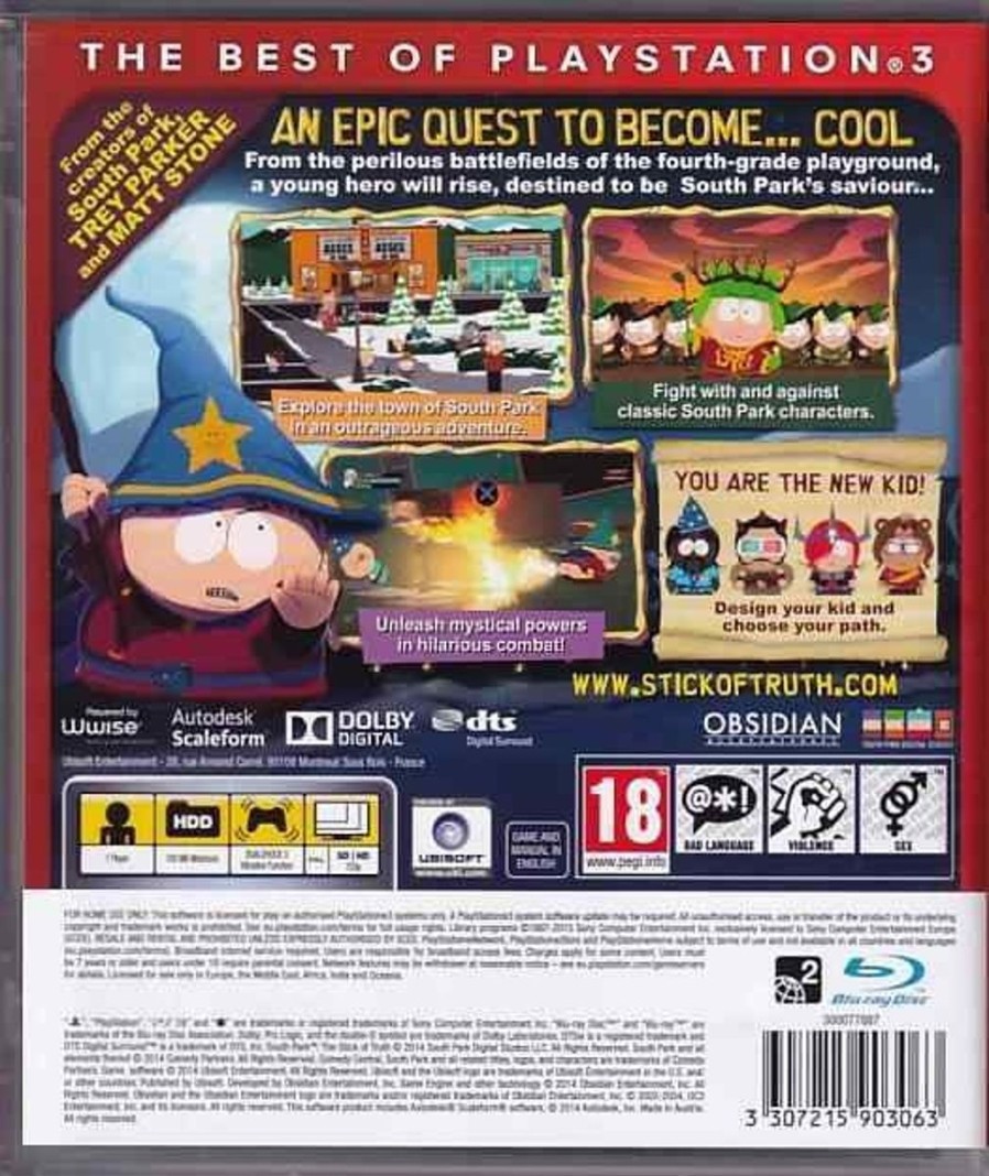 Retro Spillekonsoller EPIC PANDA Playstation 3 Ps3 Spil | South Park The Stick Of Truth - Essentials - Ps3 (B Grade) (Genbrug)